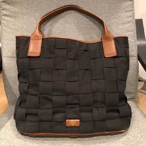 Fossil Emerson woven tote